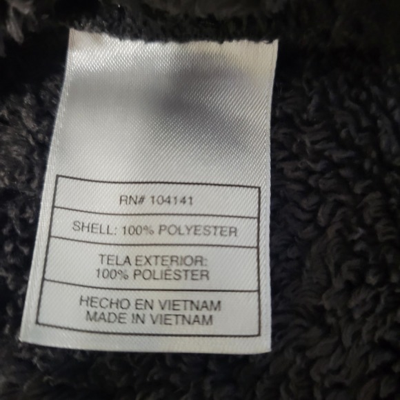 Vintage Nike ACG Sherpa Lined Fleece Full Zip Jacket Women's Large Charcoal Grey - Picture 12 of 14